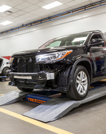 Toyota on vehicle lift | Fitzgerald Toyota Gaithersburg in Gaithersburg MD