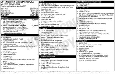 2016 Chevrolet Malibu Premier