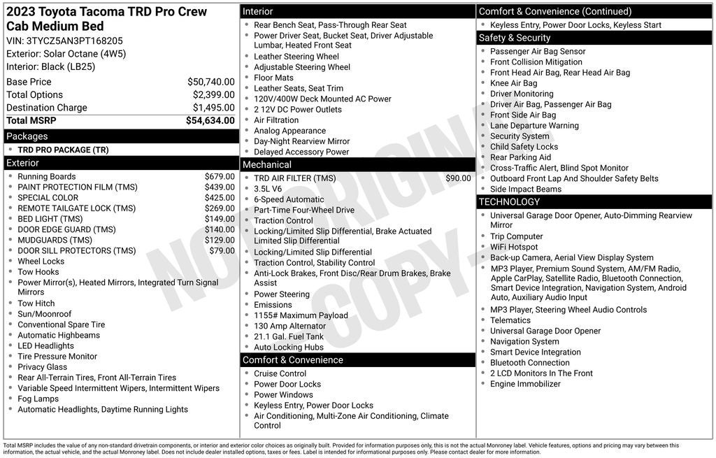 2023 Toyota Tacoma TRD Pro V6