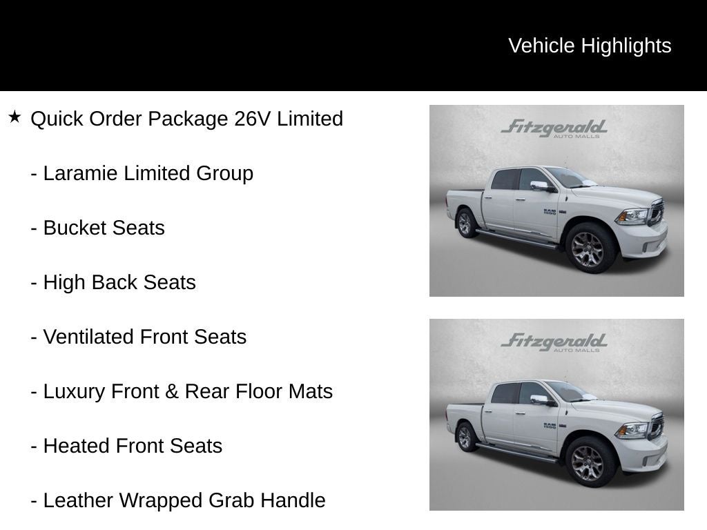 2016 RAM 1500 Longhorn Limited
