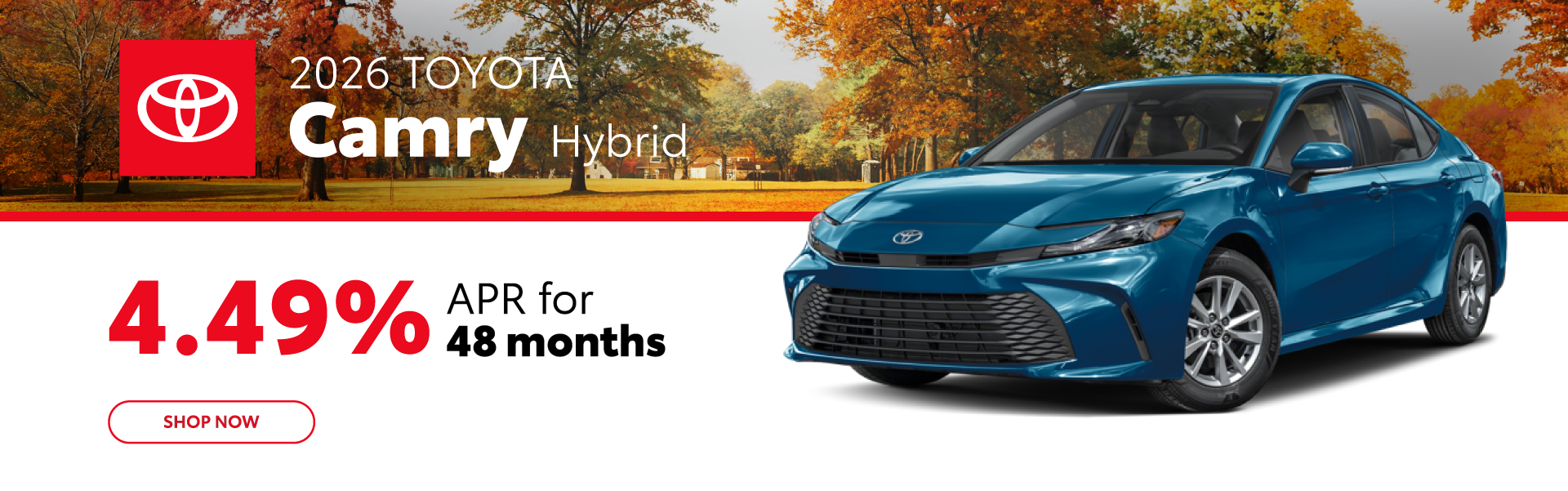 September 2026 - Toyota - Camry Hybrid Offer - DesktopBanner